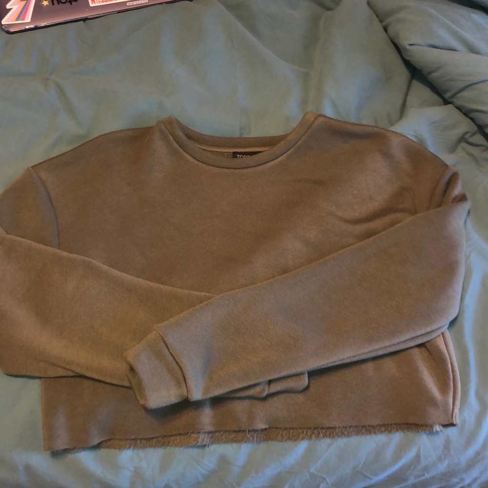 Topshop cropped sweatshirt